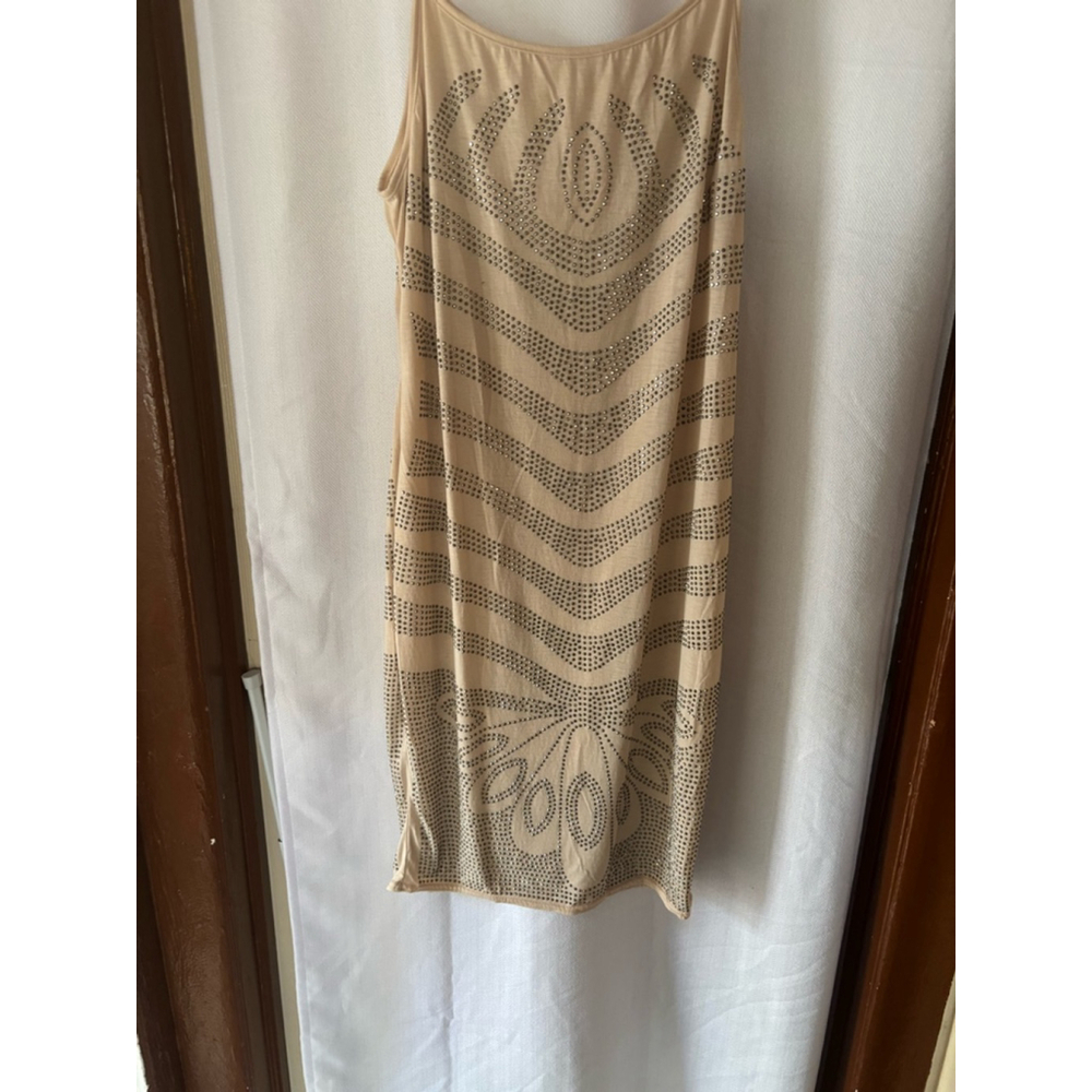 Women's Unbranded Dress XL Beige Silver